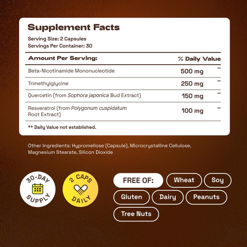 NMN+ Advanced - Anti Aging Support Capsules